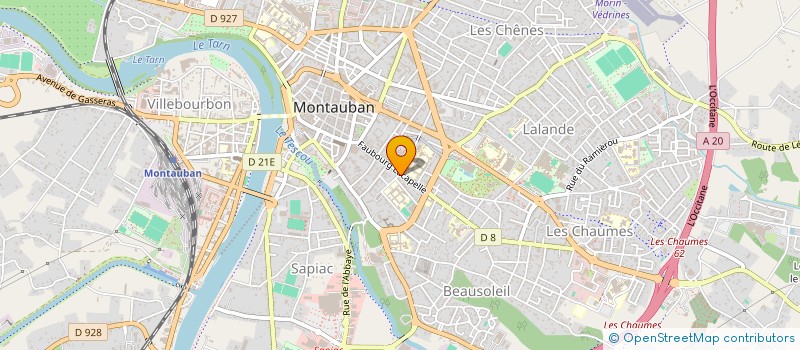 localisation de l'entreprise M G  MONTAUBAN