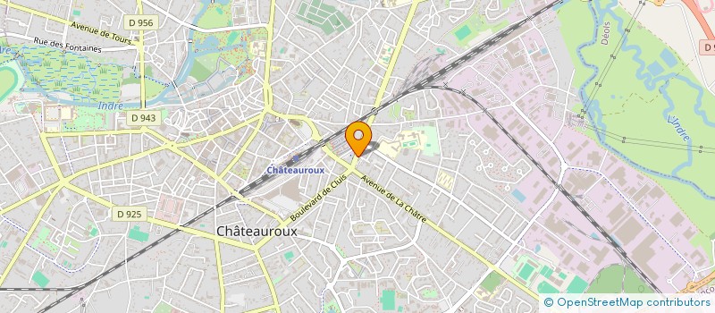 localisation de l'entreprise M.G. à CHATEAUROUX