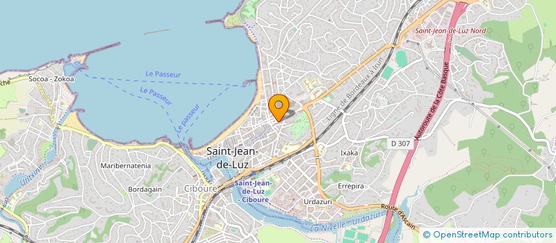 localisation de l'entreprise M.G à SAINT-JEAN-DE-LUZ