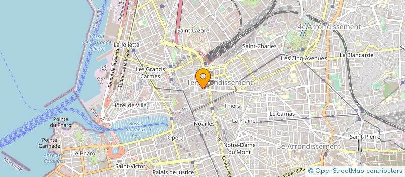 localisation de l'entreprise M.G. à MARSEILLE
