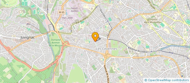 localisation de l'entreprise M.G à MONTPELLIER