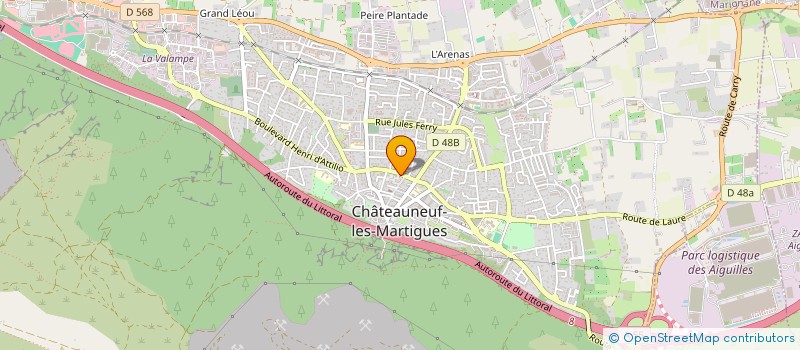 localisation de l'entreprise M & G à CHATEAUNEUF-LES-MARTIGUES