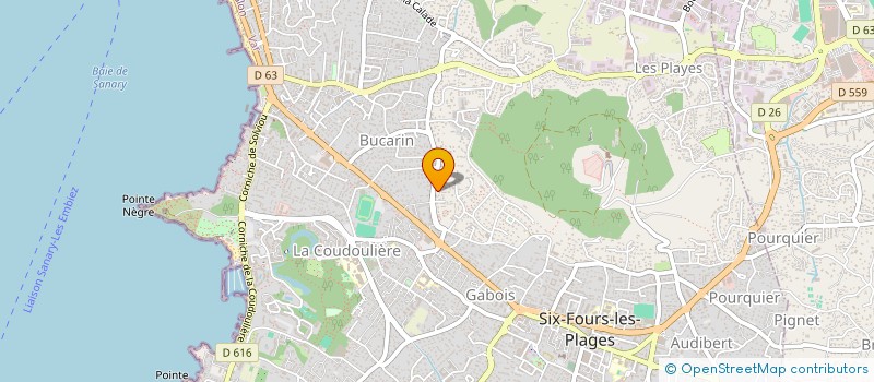 localisation de l'entreprise M&G à SIX-FOURS-LES-PLAGES