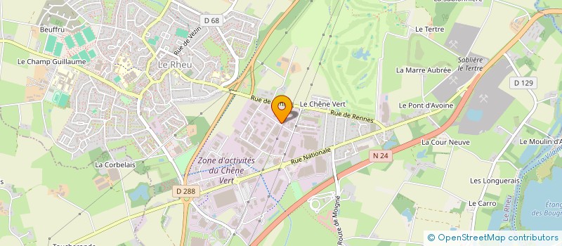 localisation de l'entreprise M&G  LE RHEU