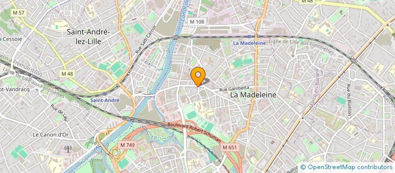 localisation de l'entreprise M.G à LA MADELEINE