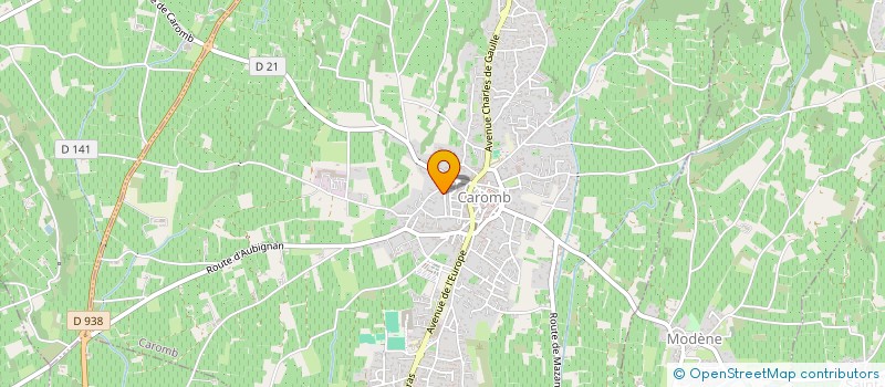 localisation de l'entreprise M.G.9 ENTREPRISE  CAROMB