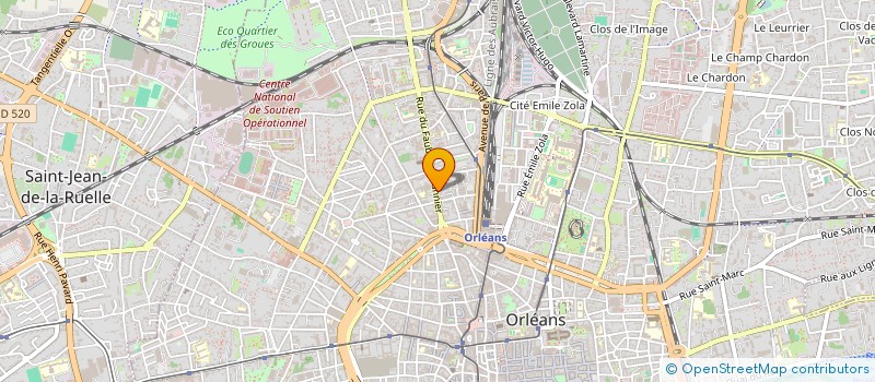 localisation de l'entreprise M. G. à ORLEANS