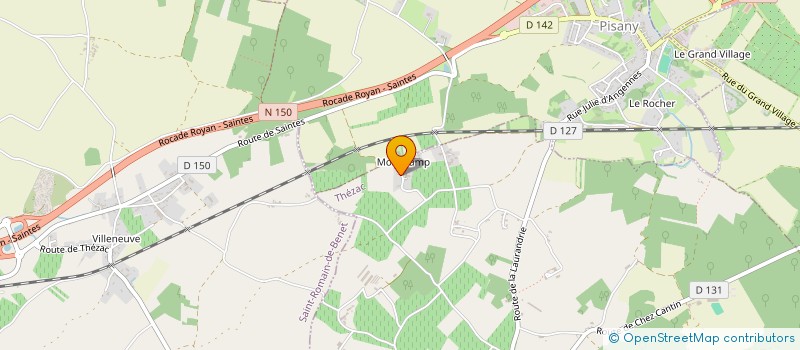 localisation de l'entreprise M.G  THEZAC