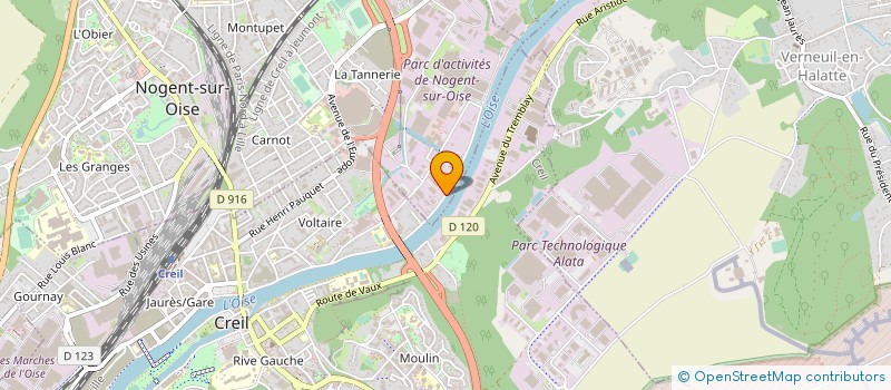 localisation de l'entreprise M G A à NOGENT-SUR-OISE