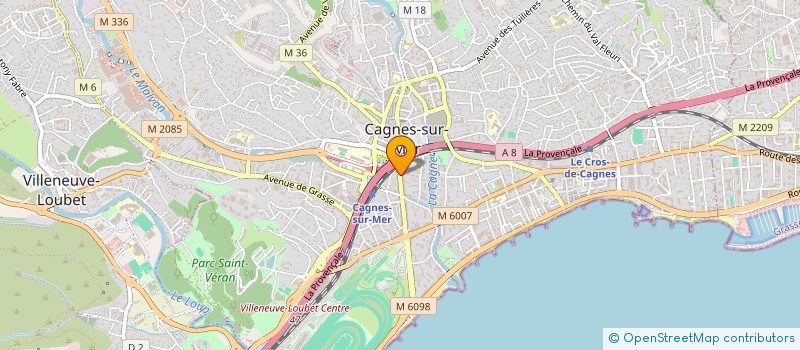 localisation de l'entreprise M G A à CAGNES-SUR-MER