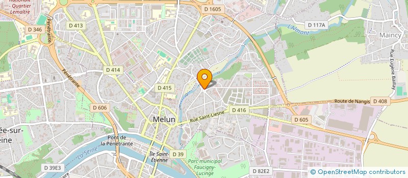 localisation de l'entreprise M.G.A. à MELUN