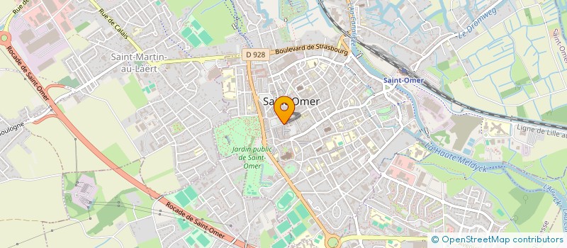 localisation de l'entreprise M.G.A  SAINT-OMER