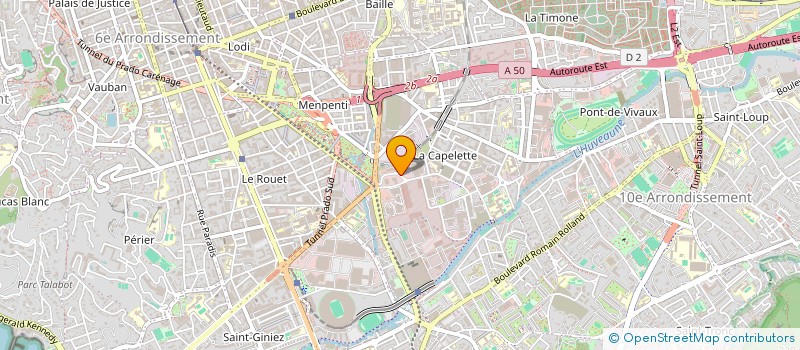 localisation de l'entreprise M.G.A à MARSEILLE