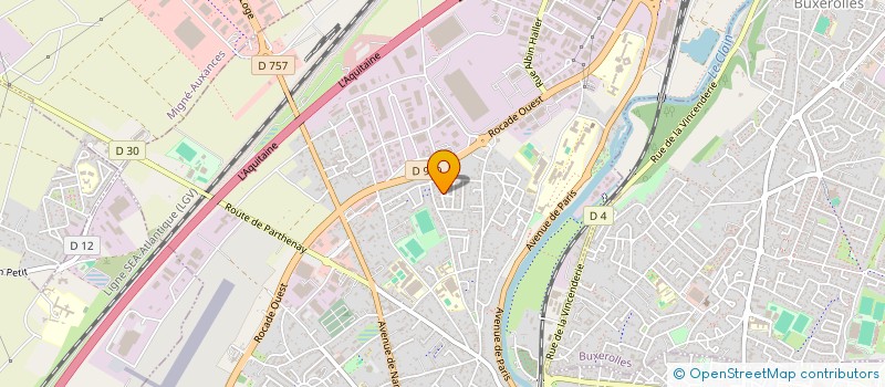 localisation de l'entreprise M.G.A.M. à POITIERS