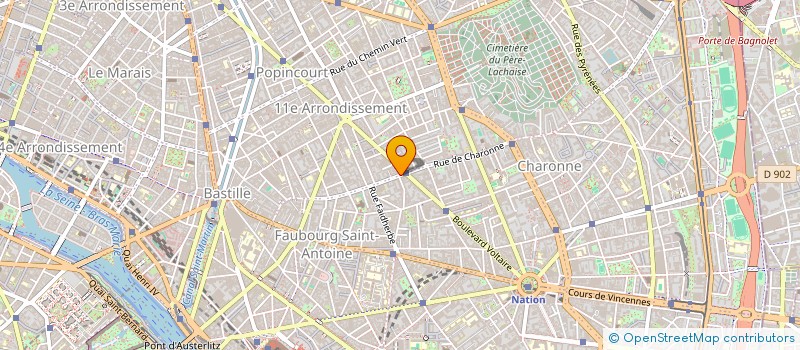 localisation de l'entreprise M.G.A.S à PARIS