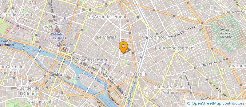 localisation de l'entreprise M.G. ARTS CONSEIL à PARIS
