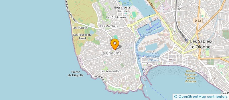 localisation de l'entreprise M G B à LES SABLES D'OLONNE