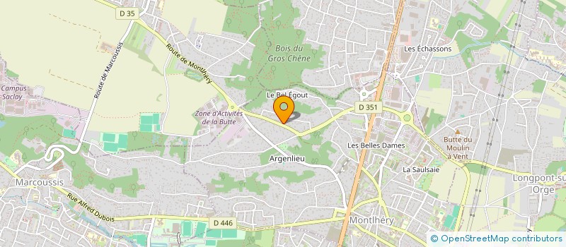 localisation de l'entreprise M G B  MONTLHERY