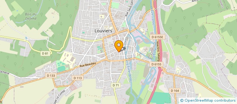 localisation de l'entreprise M.G.B. à LOUVIERS
