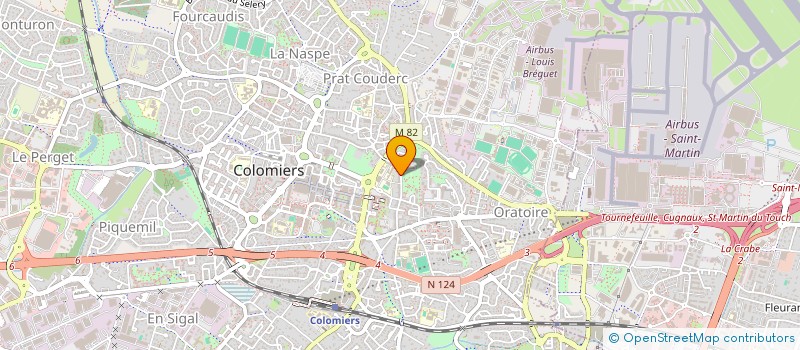 localisation de l'entreprise M-G-B à COLOMIERS