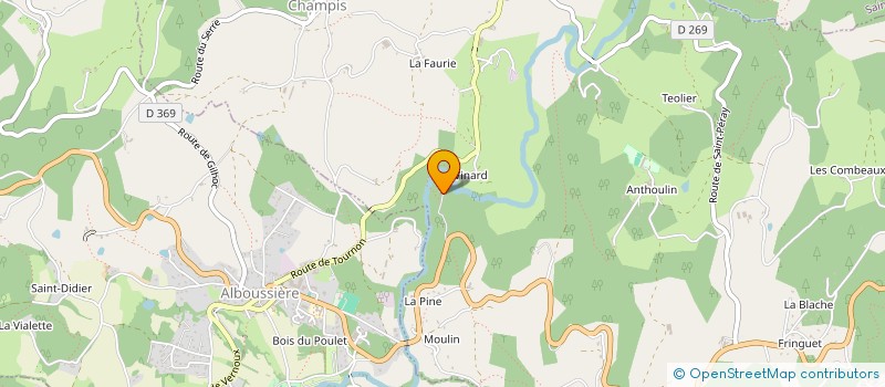 localisation de l'entreprise M.G.B  CHAMPIS