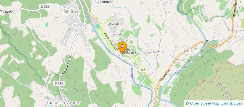 localisation de l'entreprise M.G.B. FILS à LARGENTIERE