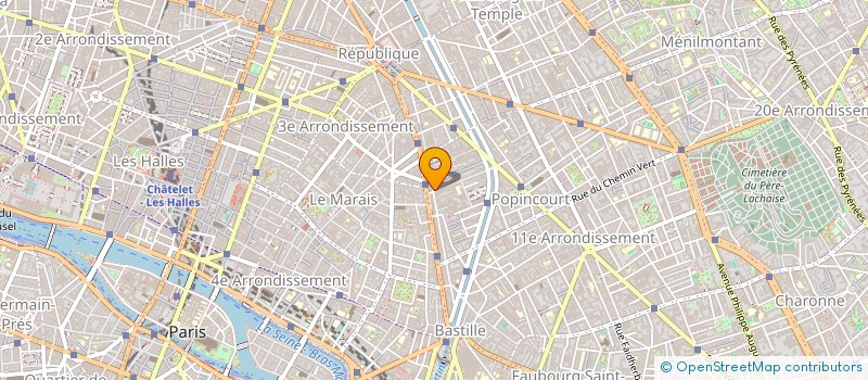 localisation de l'entreprise M.G.B. FRANCE  PARIS