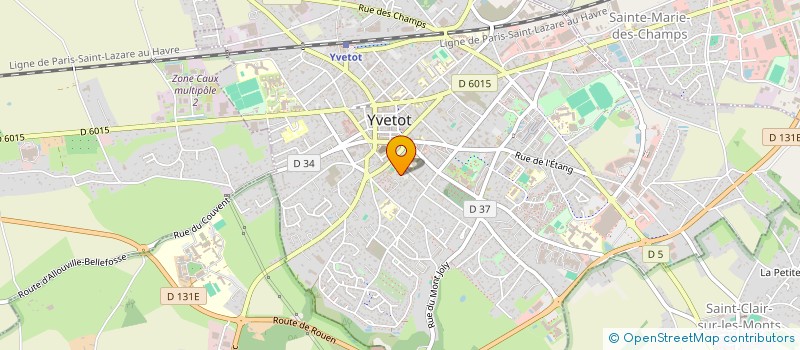 localisation de l'entreprise M.G.B.J  YVETOT