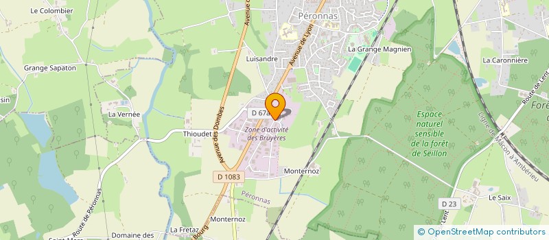 localisation de l'entreprise M.G.B. NETTOYAGE  PERONNAS