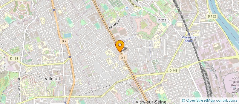 localisation de l'entreprise M.G.C à VITRY-SUR-SEINE