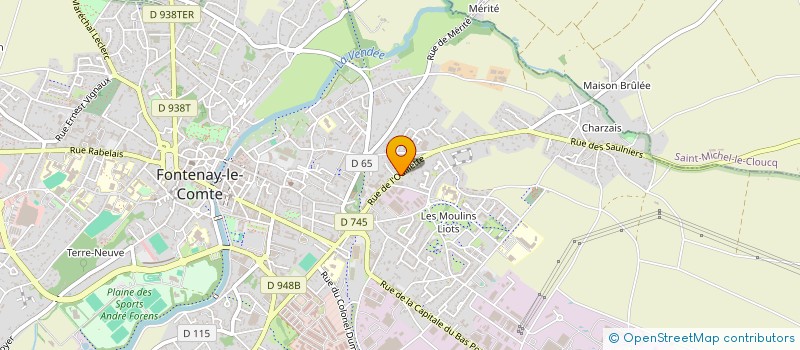 localisation de l'entreprise M G C  FONTENAY-LE-COMTE