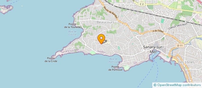 localisation de l'entreprise M G C  SANARY-SUR-MER