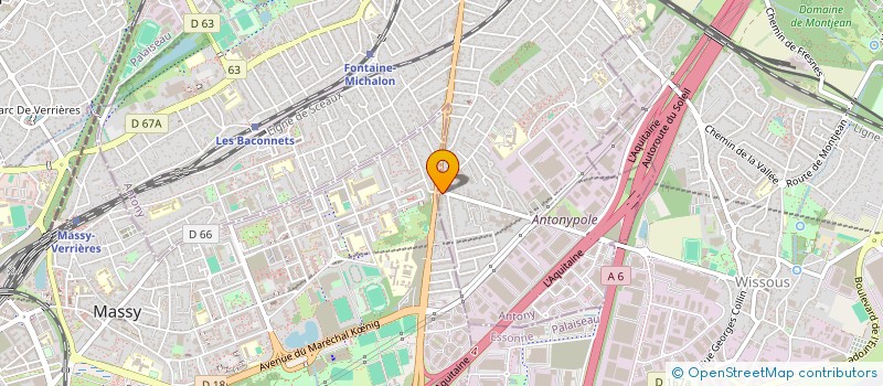 localisation de l'entreprise M.G.C à ANTONY