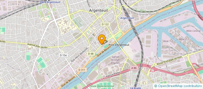 localisation de l'entreprise M.G.C. à ARGENTEUIL