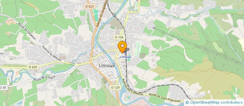 localisation de l'entreprise M G C B à LIMOUX