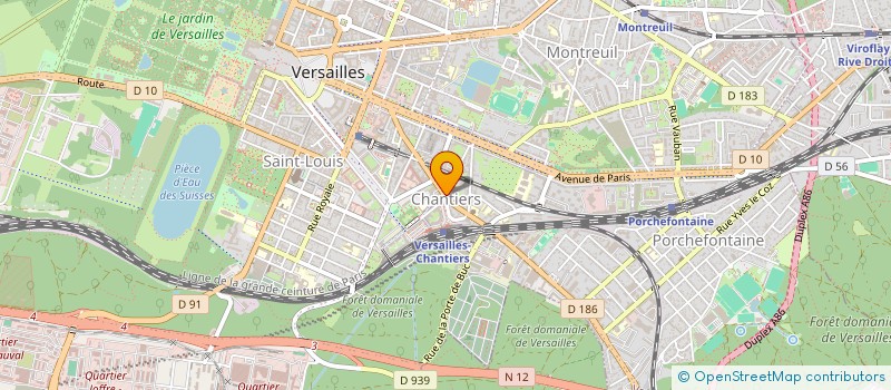 localisation de l'entreprise M.G.C.F. à VERSAILLES