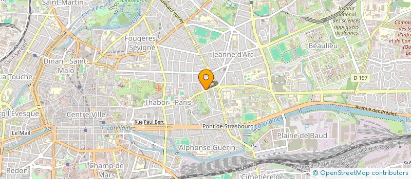 localisation de l'entreprise M G CAVAN à RENNES