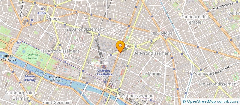 localisation de l'entreprise M.G. COMMUNICATIONS à PARIS