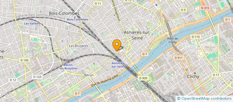 localisation de l'entreprise M G CONCEPT à ASNIERES-SUR-SEINE
