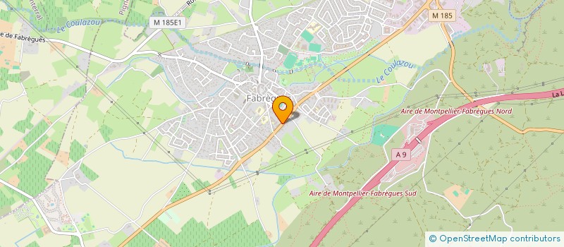 localisation de l'entreprise M.G. CONSTRUCTION  FABREGUES