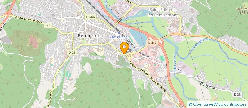 localisation de l'entreprise M.G.D.J  REMIREMONT