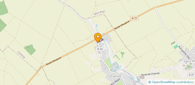 localisation de l'entreprise M&G DES URSINS  CHAMOY