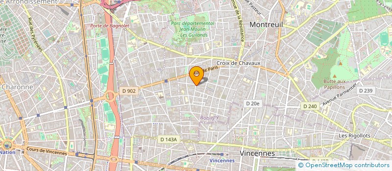 localisation de l'entreprise M.G DISTRIBUTION à MONTREUIL