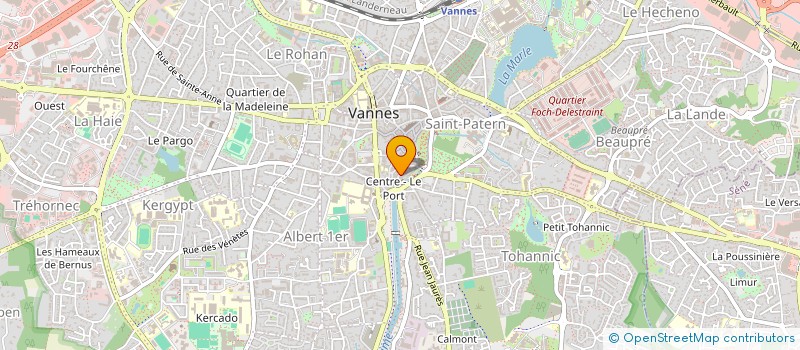 localisation de l'entreprise M.G. DISTRIBUTION à VANNES