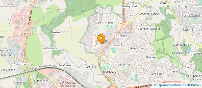 localisation de l'entreprise M & G DISTRIBUTION à VANNES