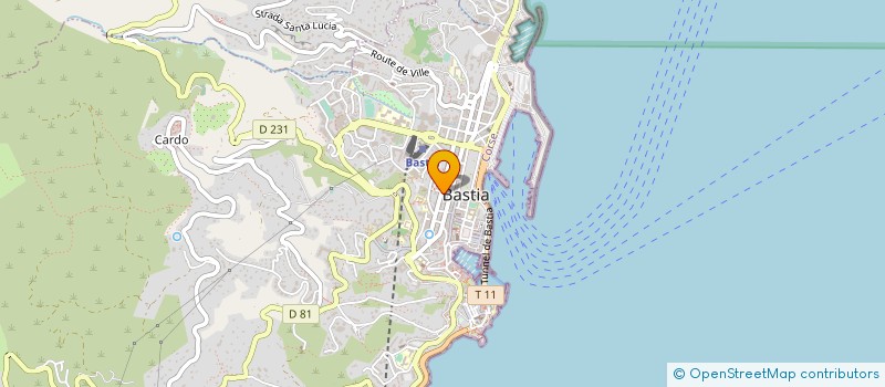 localisation de l'entreprise M.G.E. BOUTIQUE à BASTIA