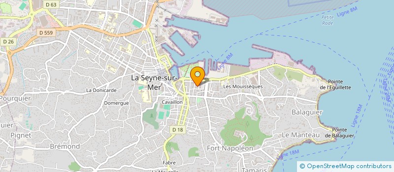 localisation de l'entreprise M G E V  LA SEYNE-SUR-MER