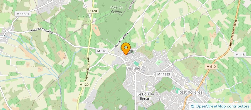 localisation de l'entreprise M G EMPLOI à BEAULIEU