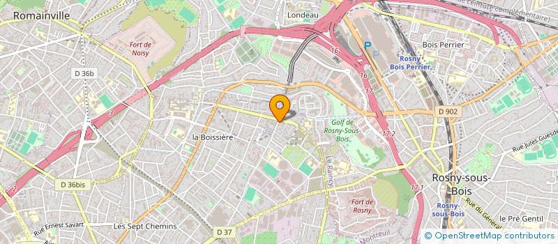 localisation de l'entreprise M.G EUROPE à MONTREUIL