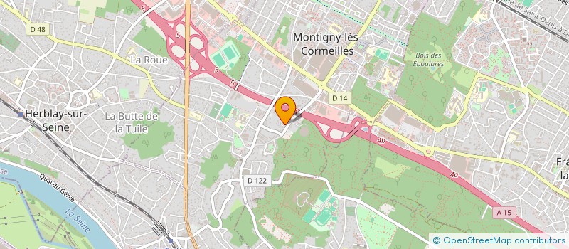 localisation de l'entreprise M.G. EXPORT  MONTIGNY-LES-CORMEILLES